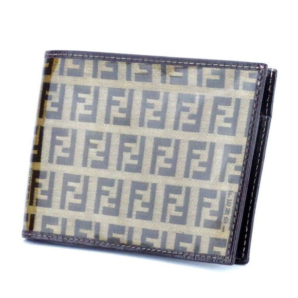 Authentic FENDI Bi -fold wallet USED - Picture 1 of 9